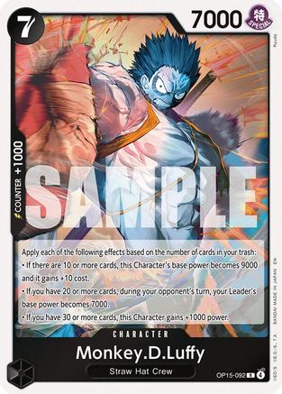 Image of Monkey.D.Luffy (OP15-092) (OP15-092) - Adventure on Kami's Island Foil