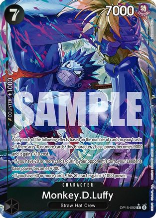 Image of Monkey.D.Luffy (OP15-092) (Alternate Art) (OP15-092) - Adventure on Kami's Island Foil