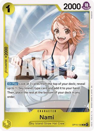Image of Nami (OP15-108) (OP15-108) - Adventure on Kami's Island Foil