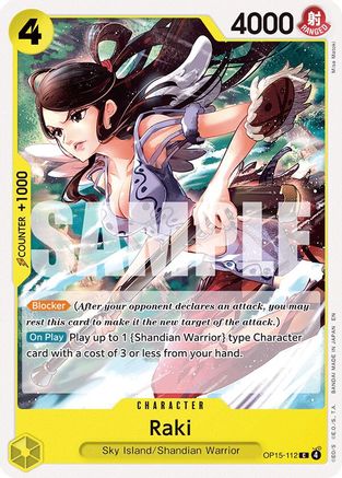 Image of Raki (OP15-112) - Adventure on Kami's Island