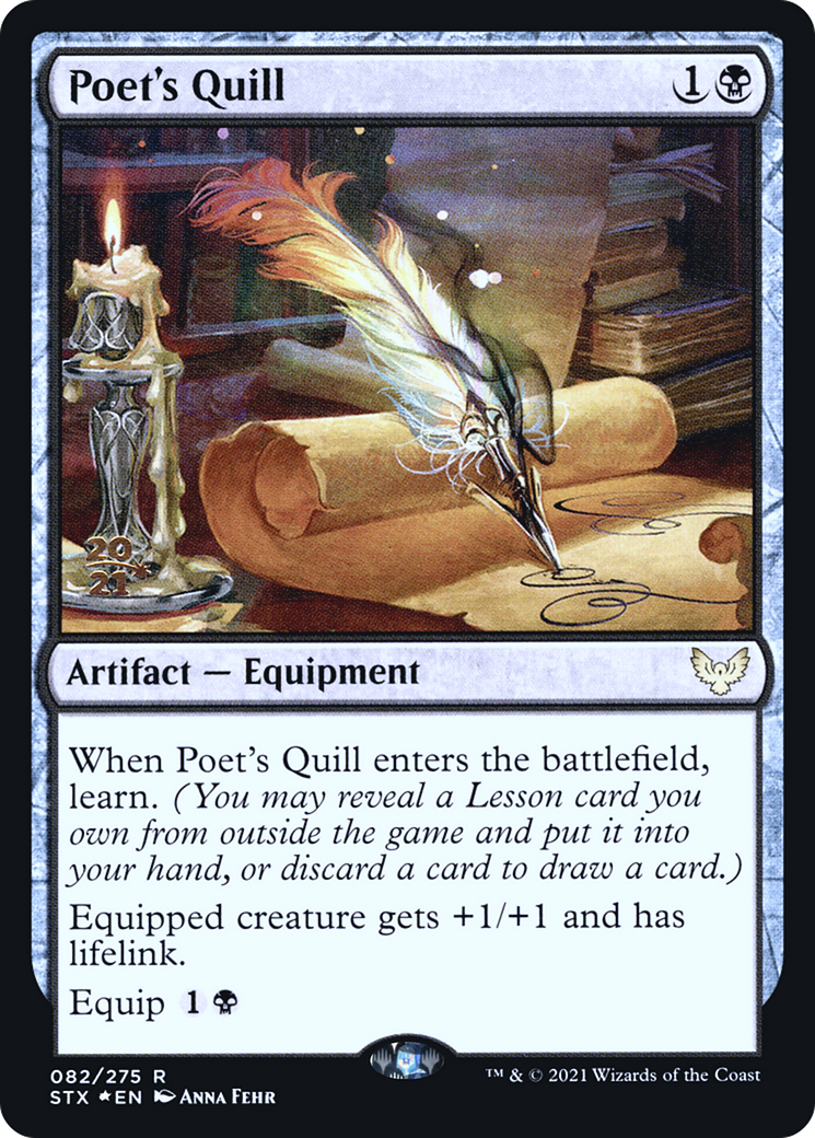 Image of Poet's Quill [Strixhaven: School of Mages Prerelease Promos]