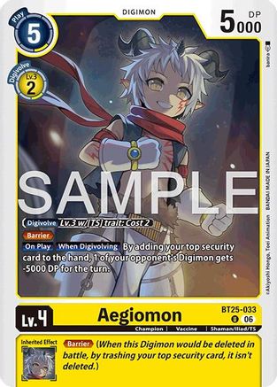Image of Aegiomon (BT25-033) - Dual Revolution