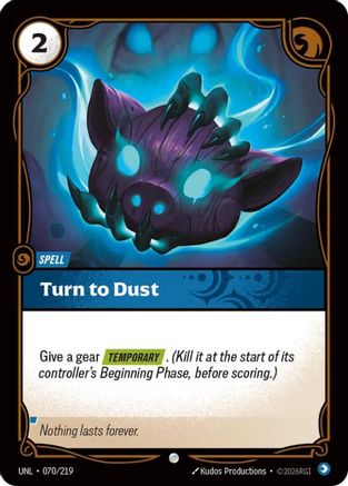 Image of Turn to Dust (070/219) - Unleashed