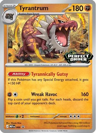 Image of Tyrantrum 066  ME Mega Evolution Promo - Promo