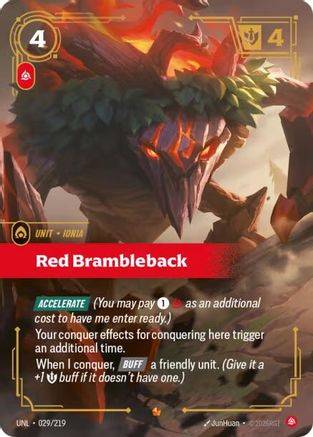Image of Red Brambleback (029/219) - Unleashed Foil