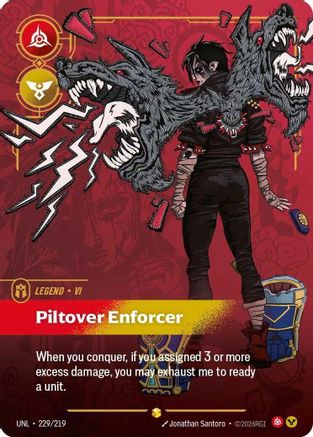 Image of Vi - Piltover Enforcer (Overnumbered) (225/219) - Unleashed Foil