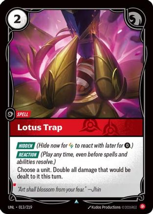 Image of Lotus Trap (013/219) - Unleashed Foil