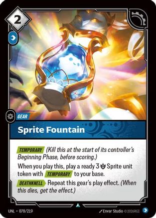 Image of Sprite Fountain (078/219) - Unleashed
