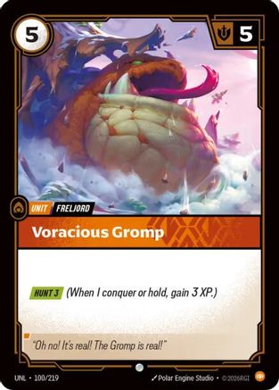 Image of Voracious Gromp (100/219) - Unleashed