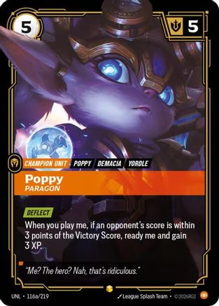 Image of Poppy - Paragon (Alternate Art) (116a/219) - Unleashed Foil