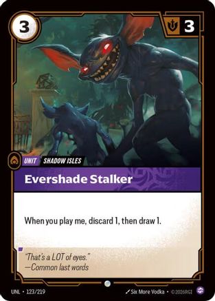 Image of Evershade Stalker (123/219) - Unleashed Foil