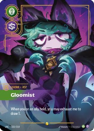 Image of Vex - Gloomist (Overnumbered) (232/219) - Unleashed Foil