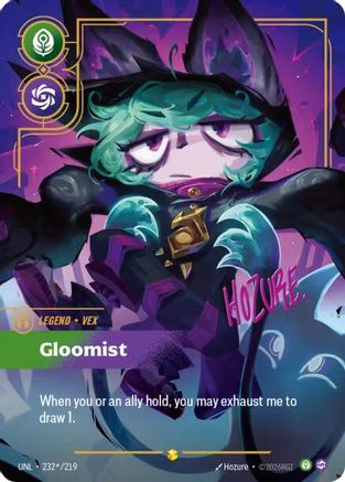 Image of Vex - Gloomist (Signature) (232*/219) - Unleashed Foil