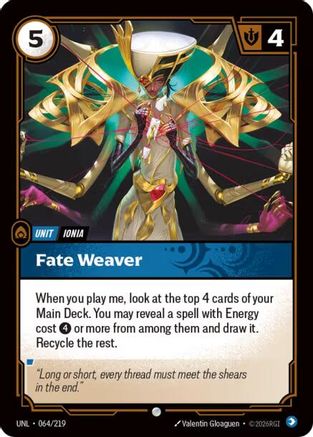 Image of Fate Weaver (064/219) - Unleashed Foil