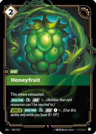 Image of Honeyfruit (049/219) - Unleashed Foil