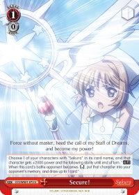 Image of Secure! (CCS/WX01-072 U) [Cardcaptor Sakura: Clear Card]