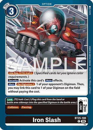Image of Iron Slash (BT25-100) - Dual Revolution