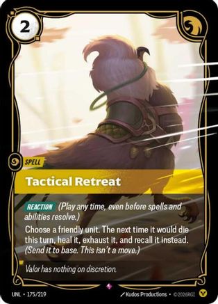 Image of Tactical Retreat (175/219) - Unleashed Foil