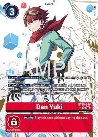 Image of Dan Yuki (Alternate Art) (BT25-086) - Dual Revolution Foil