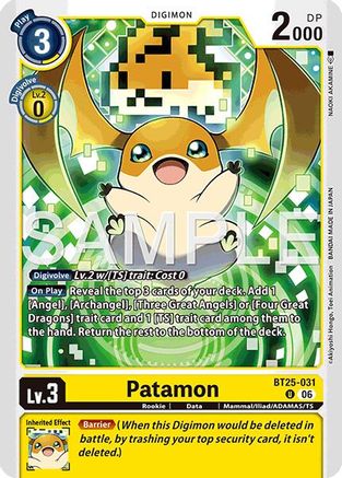 Image of Patamon (BT25-031) - Dual Revolution
