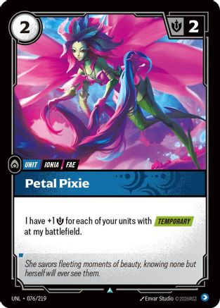 Image of Petal Pixie (076/219) - Unleashed Foil