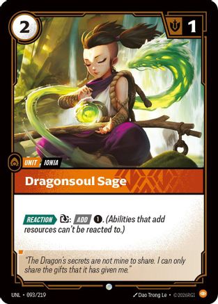 Image of Dragonsoul Sage (093/219) - Unleashed