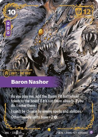 Image of Baron Nashor (Ultimate) (238/219) - Unleashed Foil