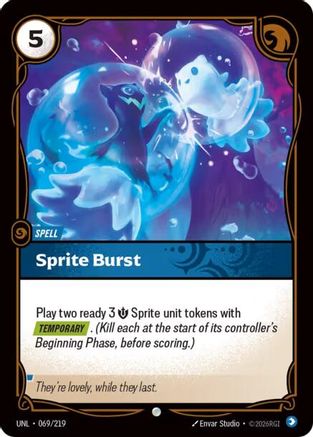Image of Sprite Burst (069/219) - Unleashed Foil