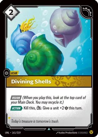 Image of Divining Shells (161/219) - Unleashed Foil