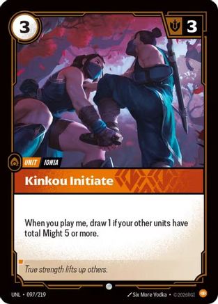 Image of Kinkou Initiate (097/219) - Unleashed Foil