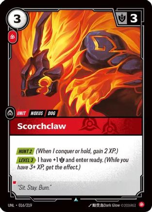 Image of Scorchclaw (016/219) - Unleashed Foil