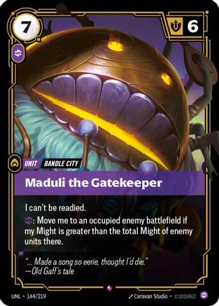 Image of Maduli the Gatekeeper (144/219) - Unleashed Foil