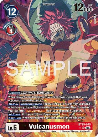 Image of Vulcanusmon (Alternate Art) (BT25-075) - Dual Revolution Foil
