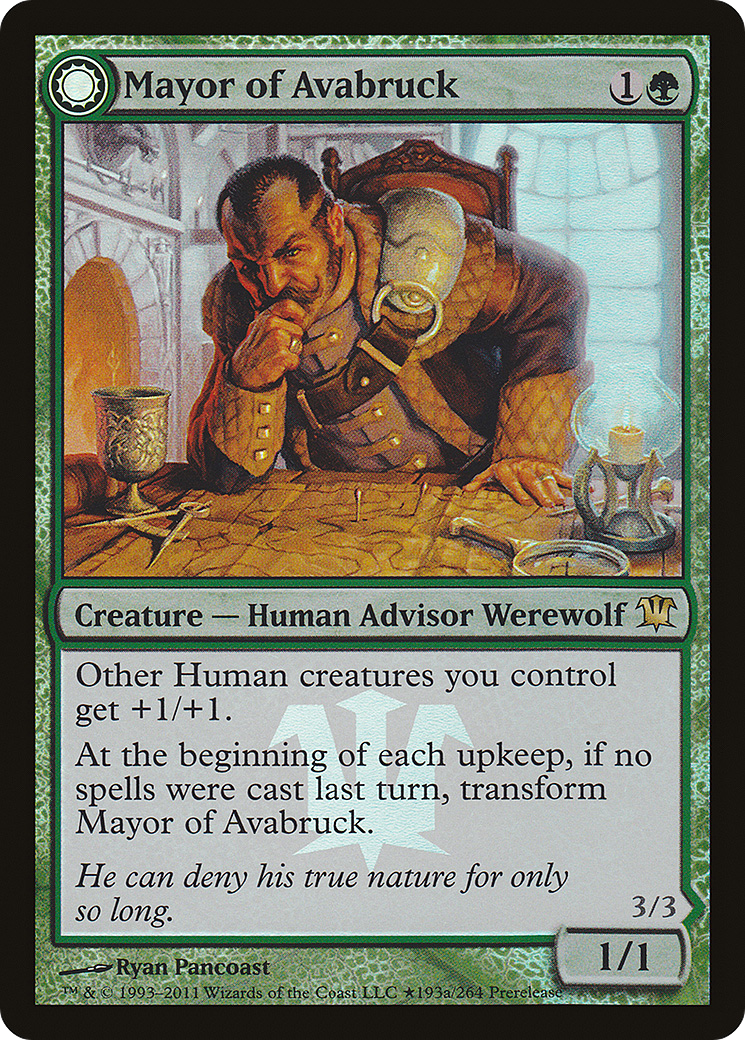 Image of Mayor of Avabruck // Howlpack Alpha [Innistrad Prerelease Promos]