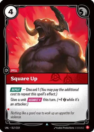 Image of Square Up (017/219) - Unleashed Foil