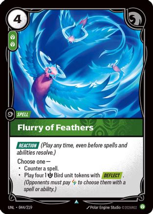 Image of Flurry of Feathers (044/219) - Unleashed Foil
