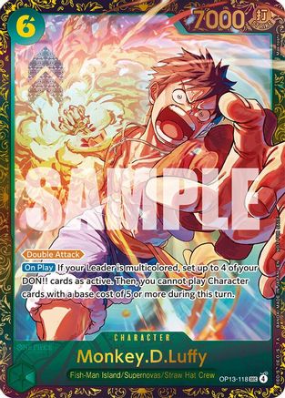 Image of Monkey.D.Luffy (Treasure Cup March 2026) (OP13-118) - One Piece Promotion Cards Foil