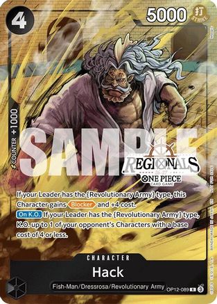 Image of Hack (Regional Participation Pack 2026 Vol.1) (OP12-089) - One Piece Promotion Cards Foil