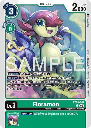 Image of Floramon (BT25-047) - Dual Revolution