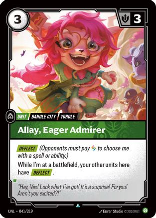 Image of Allay, Eager Admirer (041/219) - Unleashed Foil