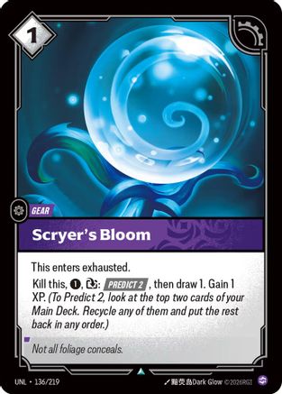 Image of Scryer's Bloom (136/219) - Unleashed Foil