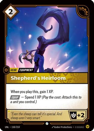 Image of Shepherd's Heirloom (158/219) - Unleashed Foil