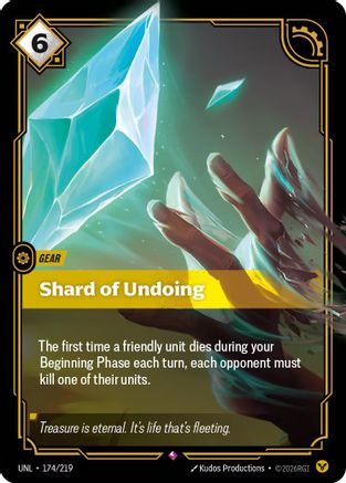 Image of Shard of Undoing (174/219) - Unleashed Foil
