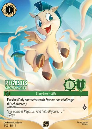 Image of Pegasus - Gift for Hercules (5) (5) - Disney Lorcana Promo Cards