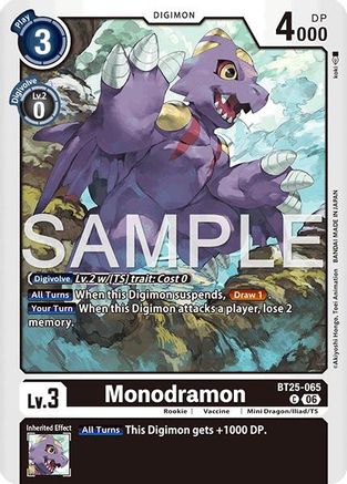 Image of Monodramon (BT25-065) - Dual Revolution