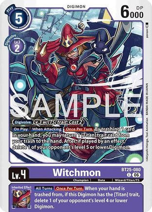 Image of Witchmon (BT25-080) - Dual Revolution