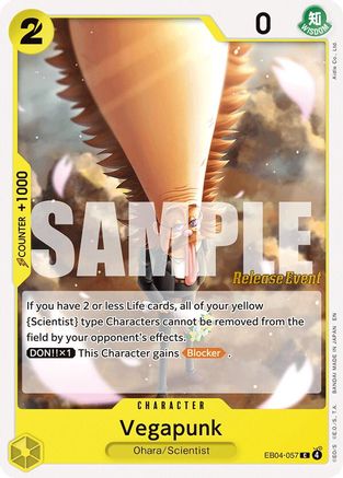 Image of Vegapunk (EB04-057) - Adventure on Kami's Island Release Event Cards
