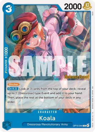 Image of Koala (OP15-044) - Adventure on Kami's Island Release Event Cards