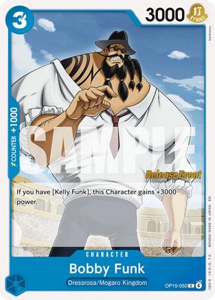 Image of Bobby Funk (OP15-050) - Adventure on Kami's Island Release Event Cards