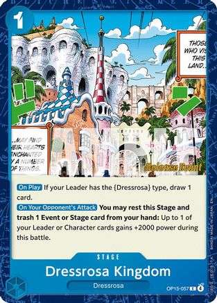 Image of Dressrosa Kingdom (OP15-057) - Adventure on Kami's Island Release Event Cards